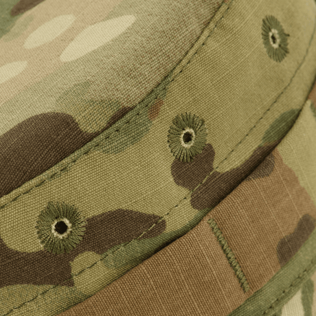 M-Tac Panama Hat Gen.II NYCO med MOLLE-interface og ventilationshuller i slidstærkt NYCO-stof, 50% bomuld og 50% nylon.