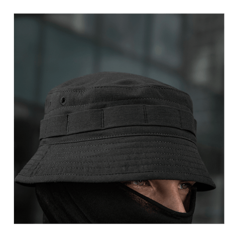 M-Tac Panamahat Gen. II Summer Flex i sort nylon/elastan med ripstopstruktur, let og åndbar, NIJ-certificeret, gallery position 1.