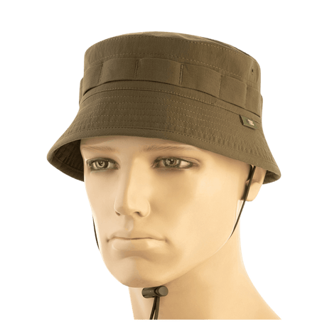 M-Tac Panamahat Gen. II Summer Flex i camel nylon/elastan med justerbar hakestrop og NIJ-certificering, gallery position 1.