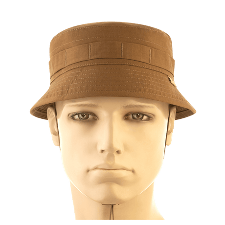 M-Tac Panamahat Gen. II Flex Rip-Stop i brunt rip-stop stof med NIJ-certificering vist forfra i galleri position 1.