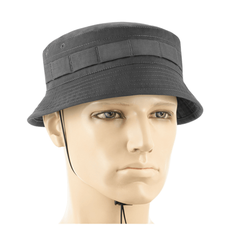 M-Tac Panamahat Gen. II Flex Rip-Stop i gråt rip-stop stof vist i galleri position 1 med ventilationshuller og justerbar snøre