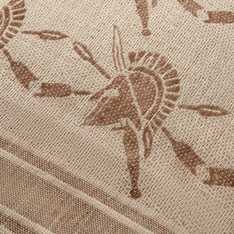 M-Tac Shemagh Tørklæde Spartan med Spartans-tema og 100% bomuld, taktisk tørklæde til beskyttelse mod sol, sand og vind, 110 x 110 cm