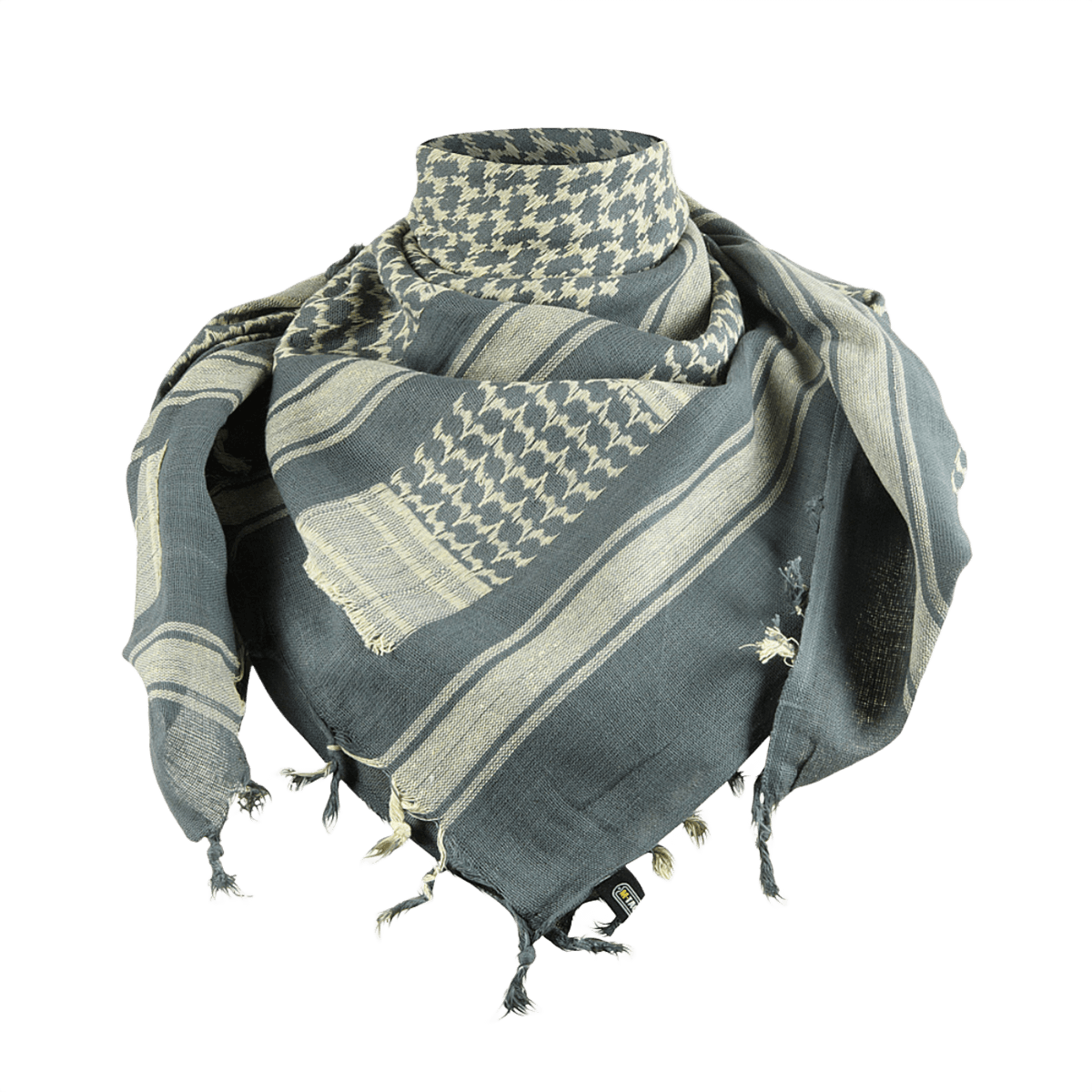 M-Tac Tæt Shemagh Tørklæde i 100% bomuld, traditionelt design til beskyttelse mod sol, sand og vind, ideelt til udendørs brug.