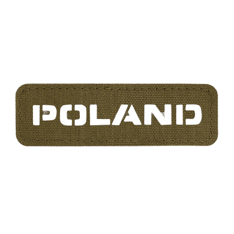 M‑Tac Patch Poland End-to-End 25x80 kestävässä Cordura 500D:ssä, laser cut -design ja velcro-kiinnitys, kansallisuusmerkki.