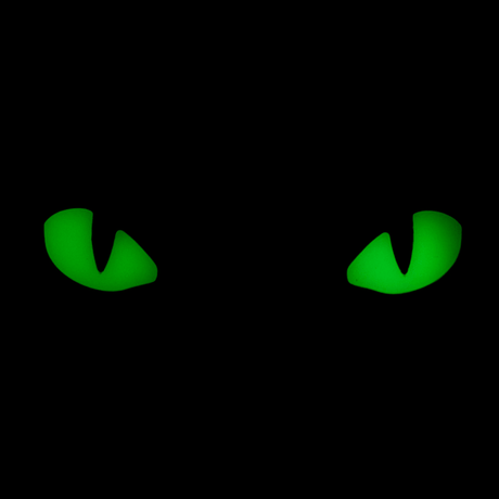 M-Tac Cat Eyes 3D PVC-patch heijastavalla designilla, joka loistaa pimeässä, taktinen moraalitarra Velcro-kiinnityksellä, sopii sotilaskäyttöön.