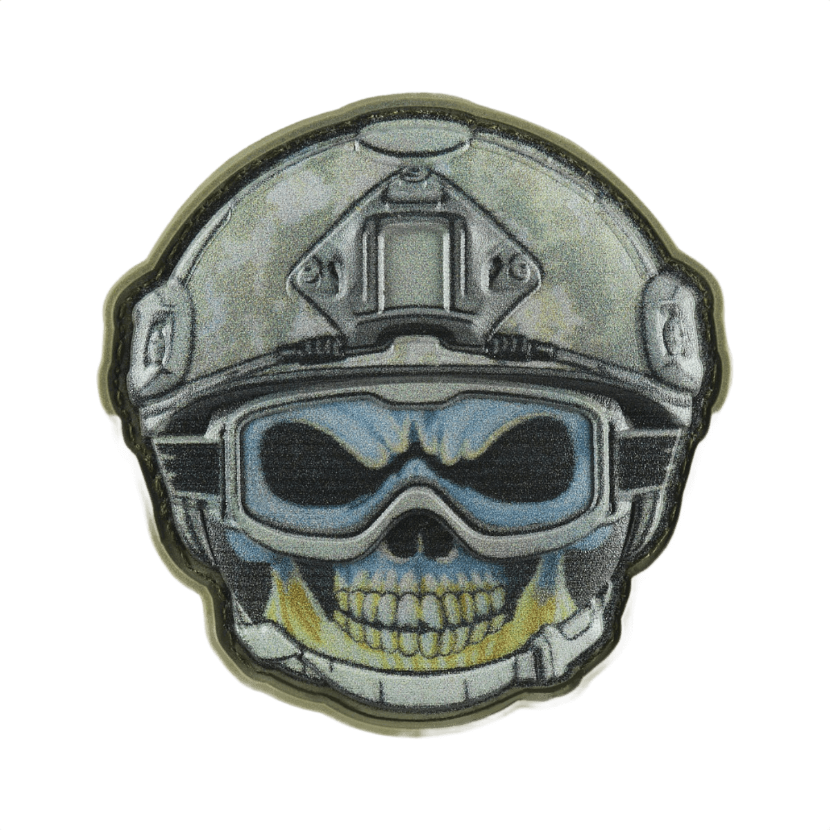 M-Tac Patch Emoji #5 i PVC med 3D-effekt og Velcro; sjov moralepatch til tøj og udstyr, 6.5 x 6.5 cm