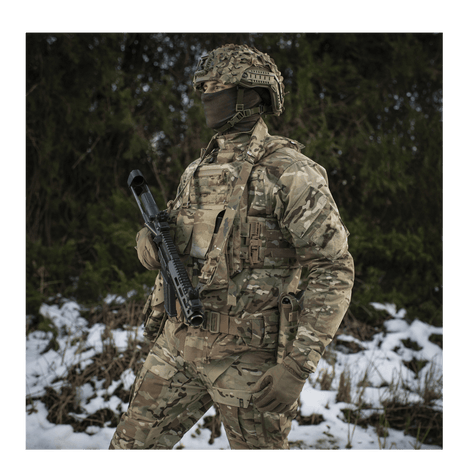 M-Tac Universal Våbenrem, multicam nylon, säädettävä pituus ja vahvat soljet, taktiiseen aseen käsittelyyn, galleria, positio 1