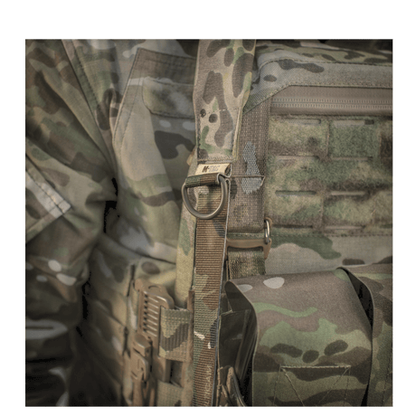 M-Tac Universal Våbenrem, multicam nylon, kestävä materiaali, säädettävä pituus ja integroitu D-rengas, taktiseen varustukseen, galleria, positio 1