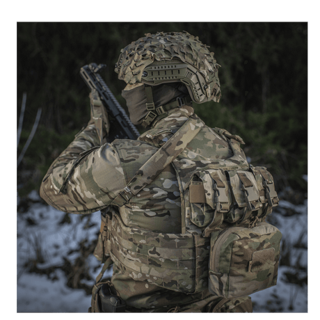 M-Tac Universal Våbenrem, multicam nylon, säädettävä pituus ja vahva karabiinihaka, taktielliseen käyttöön, galleria, positio 1