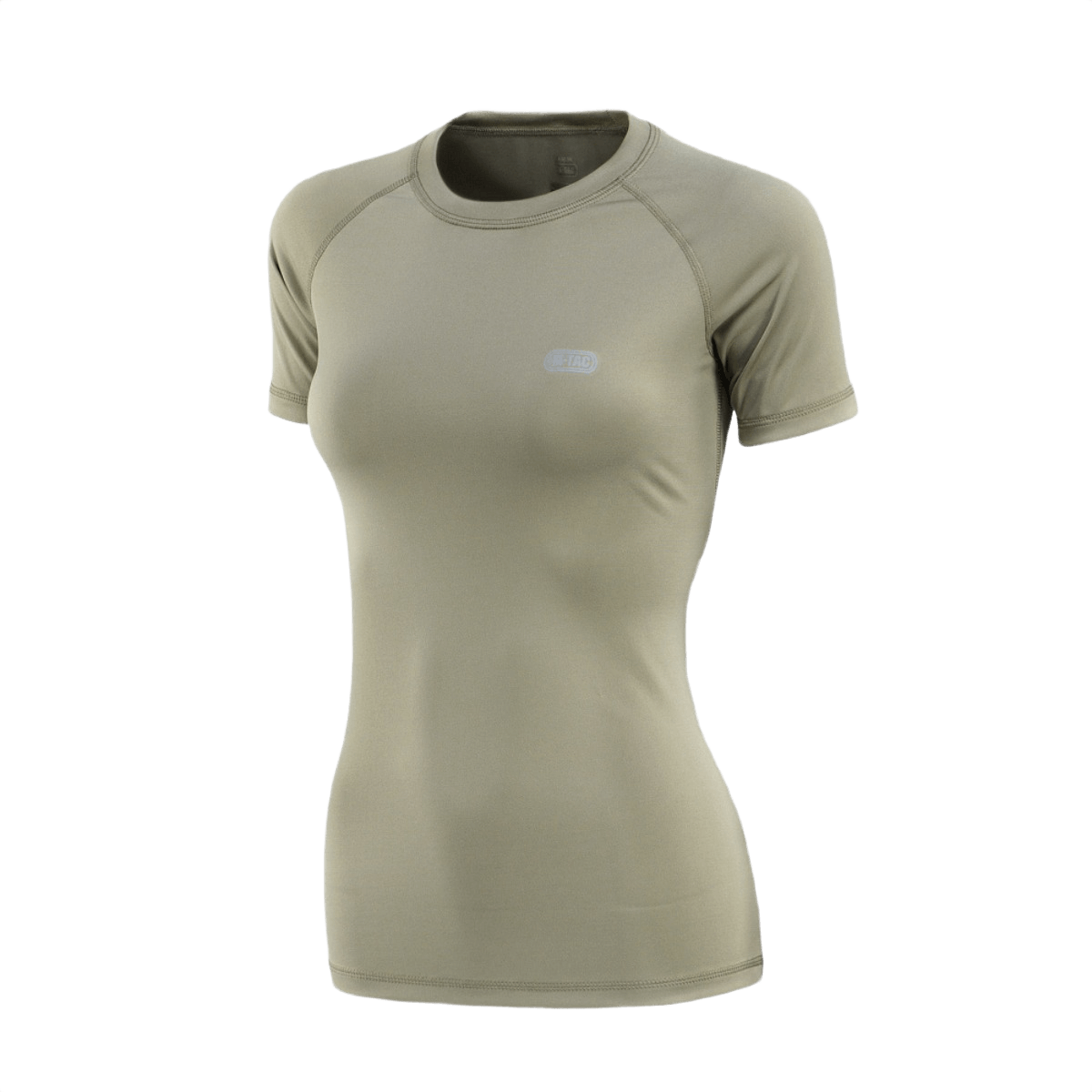 M-Tac T-shirt Ultra Light Polartec Lady i lysebrun med åndbart, hurtigtørrende Power Dry® materiale, designet til træning og hverdag.