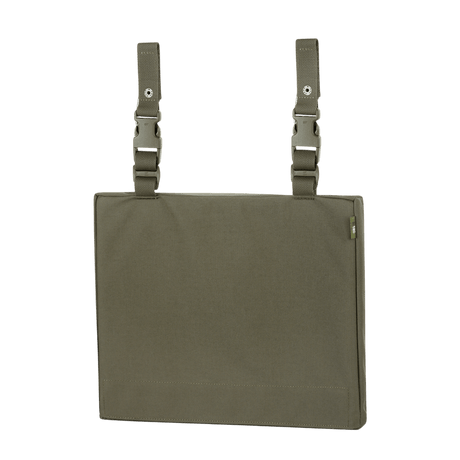 M-Tac istuinalusta vyökiinnikkeellä ARMOR, Cordura 1000D -kankaasta, edestä nähtynä asennuskiinnikkeillä, sopii kylmiin olosuhteisiin.