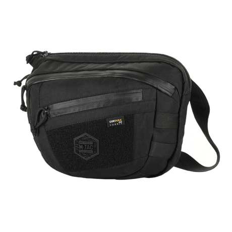 M-Tac Sphaera Hardsling Bag Large Elite med Velcro, kompakti laukku Cordura-materiaalista, säädettävällä olkahihnalla ja MOLLE-järjestelmällä.