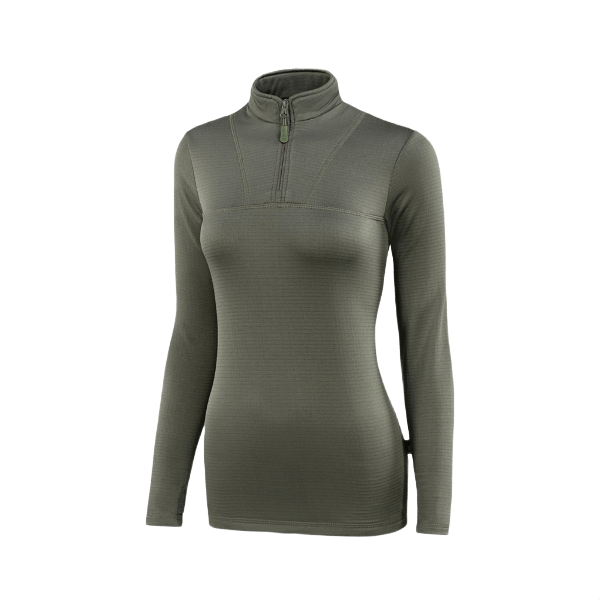 M-Tac Thermal Fleece Shirt Delta Level 2 Lady i olivenfarve til vinter og overgangssæsoner, lavet af polyester.