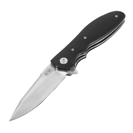 M-Tac Outdoor & Militær taittoveitsi - Type 6, musta G10-komposiittikahva ja kromattu ruostumaton terä, ihanteellinen EDC-käyttöön.