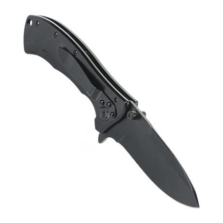 M-Tac Outdoor & Militær taittoveitsi - Type 7, kevyt taktinen veitsi, mustapinnoitettu kromiterä ja frame-lock-toiminto.