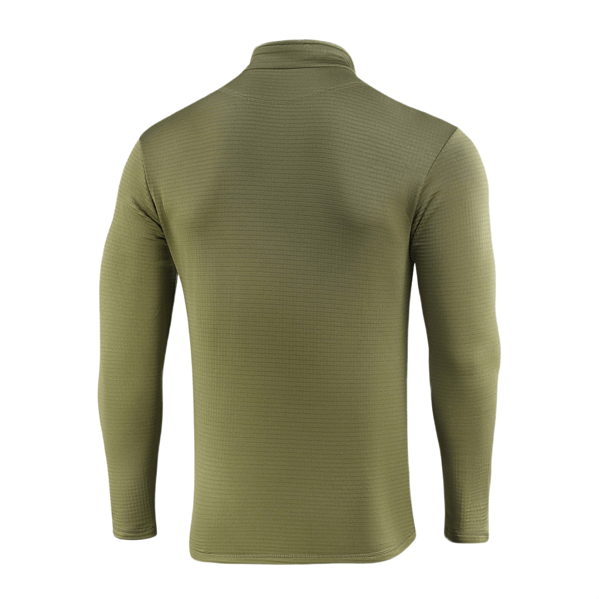 M-Tac Thermal Fleece Trøje Delta Level 2 i olivengrøn, bagansigt, ideel til koldt vejr, lavet af 100% polyester med YKK-lynlåse.