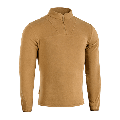 M-Tac Delta Polartec Fleecejakke i varm brun farve, fremstillet af slidstærkt, åndbart Polartec® Micro Series-fleece med halv lynlås.