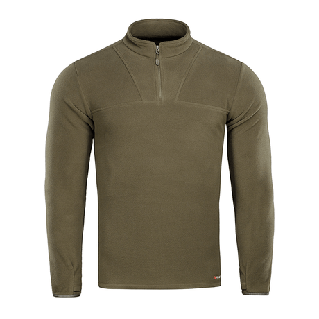 M-Tac Delta Polartec Fleecejakke i grøn, lavet af åndbart og varm Polartec® Micro Series-fleece med halv lynlås.