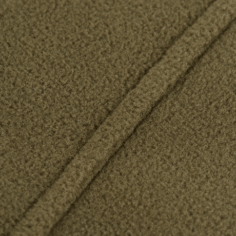 Nærbillede af stoffet på M-Tac Delta Polartec Fleecejakke, fremstillet af Polartec® Micro Series-fleece i 100% polyester.