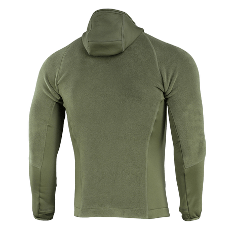 M-Tac Polartec Sport Hættetrøje med fremragende varmeisolering og åndbarhed, set bagfra i olivenfarve.