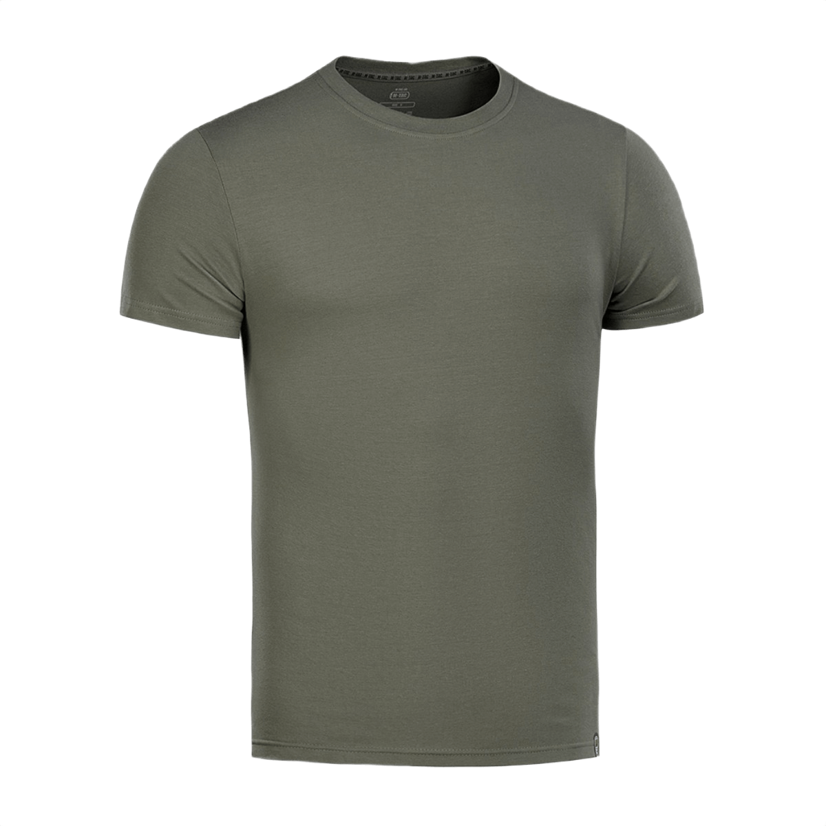 M-Tac T-shirt 93/7 i grøn, komfortabel og holdbar med 93% bomuld og 7% elastan, perfekt til hverdag og aktiv brug.