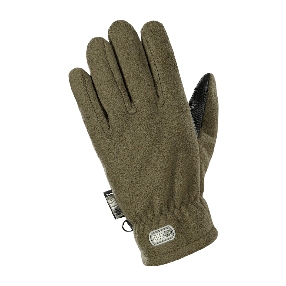 M-Tac Handsker Fleece Thinsulate i grøn farve med touchscreen-overlay, designet til varme og holdbarhed med forstærket greb.
