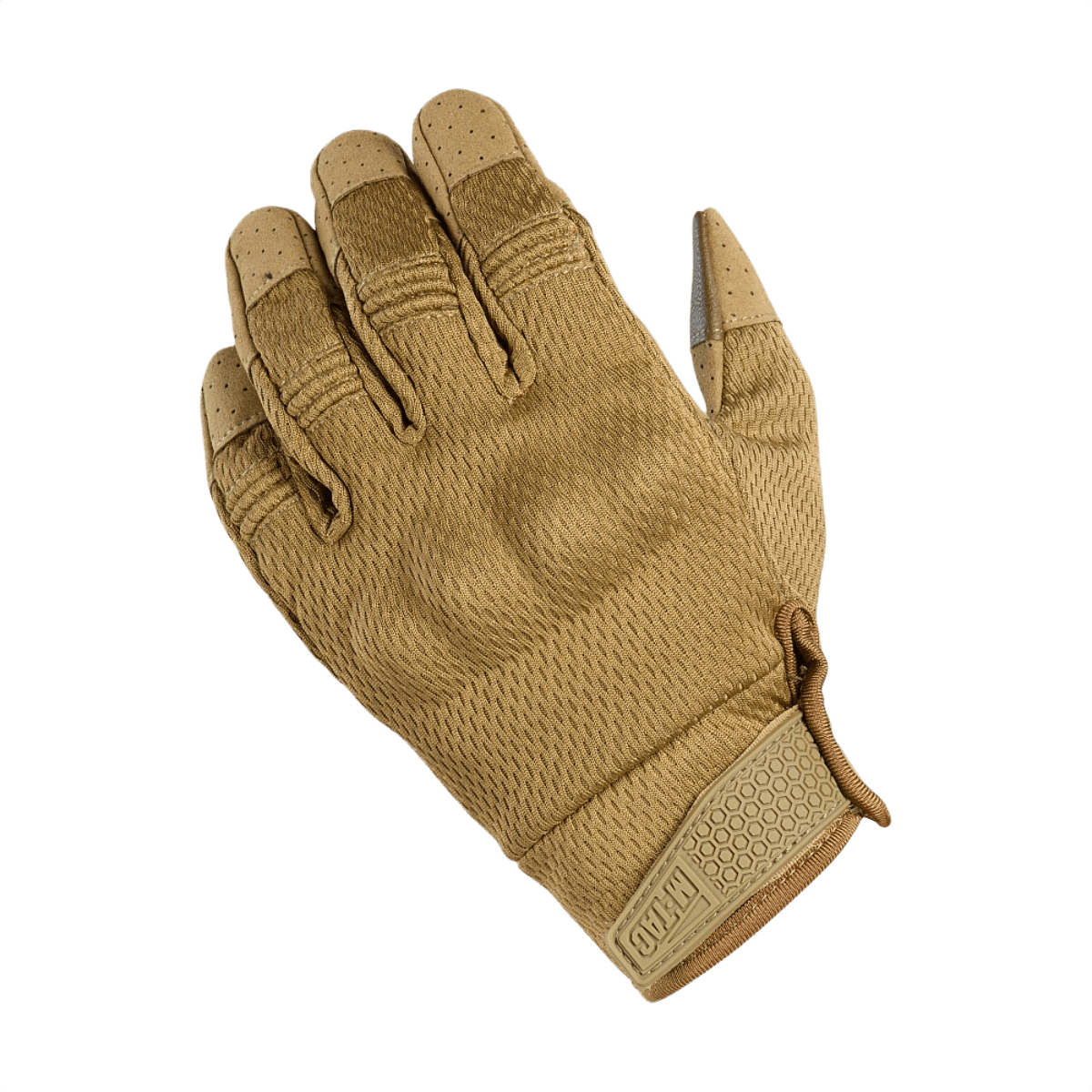 M-Tac Handsker A30 med anatomisk pasform og microfiber håndflade, ideel til skydning og træning, med touchscreen-kompatibilitet.