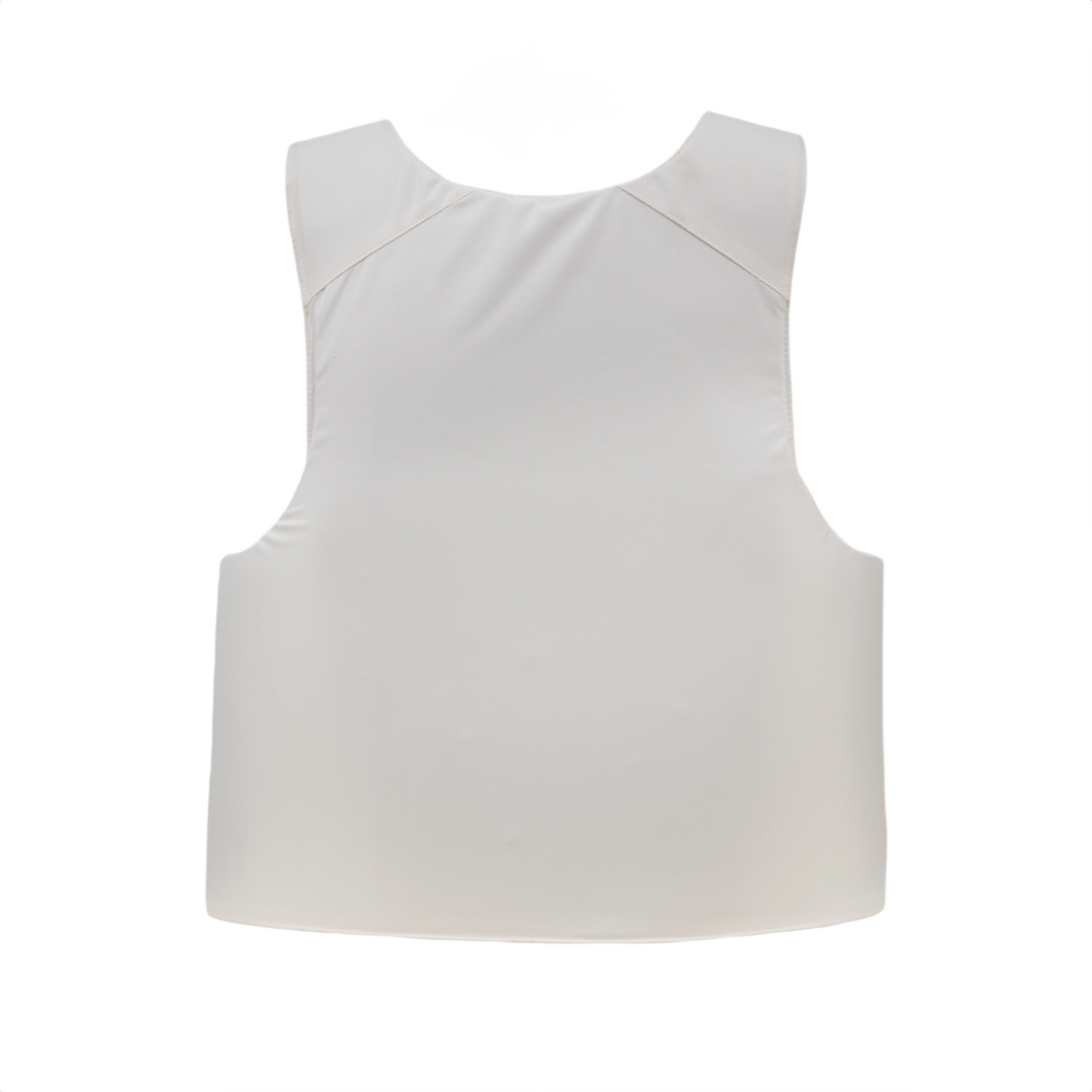 Anorak Concealable IV Cover i hvidt, ultra-tyndt rip-stop stof, designet til diskret dækning og komfort ved lang tids brug.