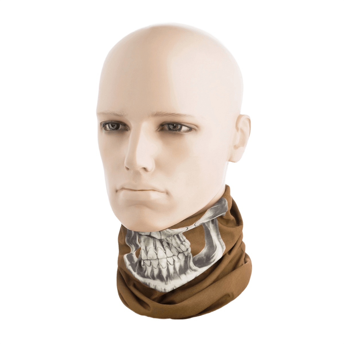 M-Tac Let Tubehalstørklæde Reaper Skull multifunktionelt tilbehør på mannequin, perfekt til udendørs og daglig brug.