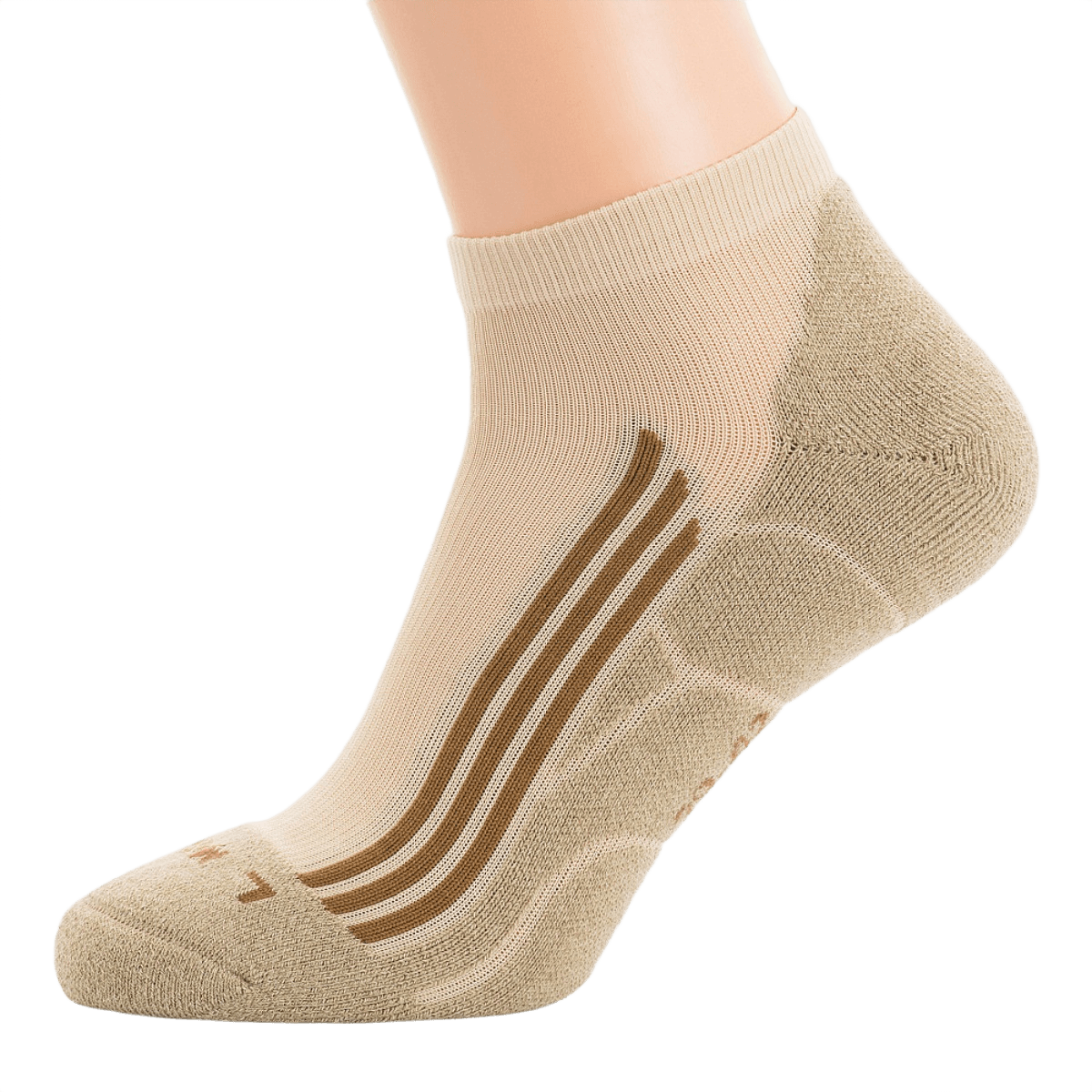 M-Tac Coolmax 35% Sokker Outdoor i beige til outdoor-aktiviteter, komfortabel og hurtigtørrende med anatomisk design.