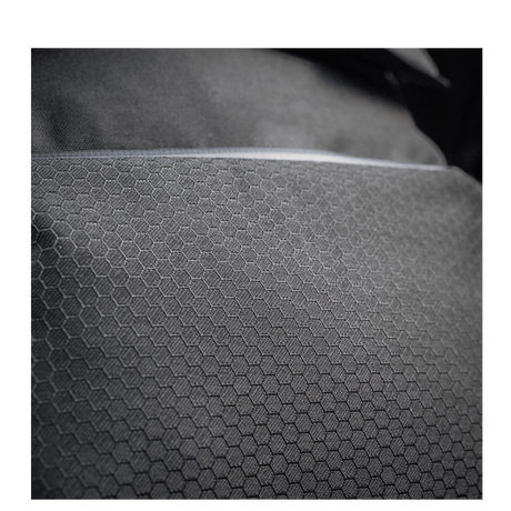 M-Tac Konvert Taske Elite, lähikuva Cordura Hex 1000D -materiaalin tekstuurista ja kuviosta.