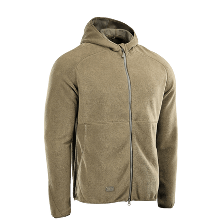 M-Tac Lite Microfleece Hættetrøje i elastisk og åndbar mikrofleece med hætte og elastiske kanter, ideel til daglig brug og friluftsliv.