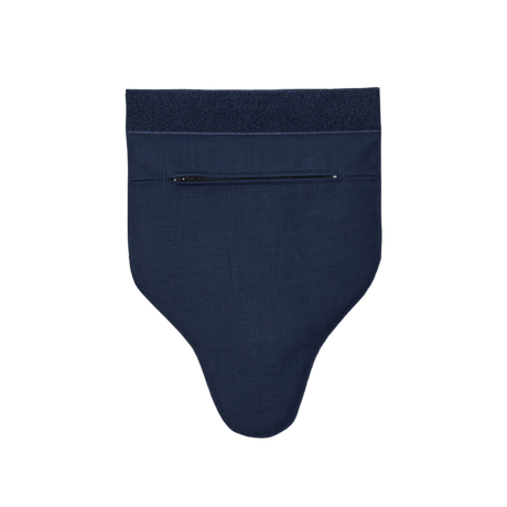 Anorak Niobium® Groin Protector I, pehmeä moniuhkainen haarasuojus tarrakiinnityksellä, valmistettu UHMWPE- ja UD Aramid -materiaaleista.
