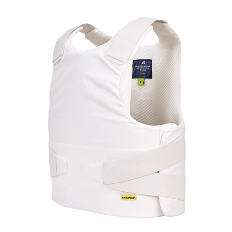 Anorak Rhodium® Concealable II pehmeä luotisuojaliivi, Level IIIA-tason suojaus, valkoinen diskreetti muotoilu, NIJ 0101.06 -standardi