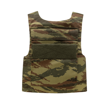 Anorak Rhodium® Duty IV Stik & Skudsikker Vest i camouflage, blød rustning med NIJ 0101.06 IIIA-beskyttelse til knive og skarpe våben.
