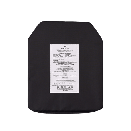 Anorak Titanium® Insert (SAPI) UHMWPE- ja UD ARAMID -materiaaleista, suoja käsiaseita ja konepistooleja vastaan, Level IIIA++