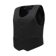 Anorak VIP I Cover - Tuxedo vest for discreet and comfortable full body coverage with secure hook & loop closure, black color.