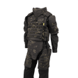 Anorak Chromium® Tactical II – full set MultiCam® soft body armor vest with IIIA protection in black camouflage.