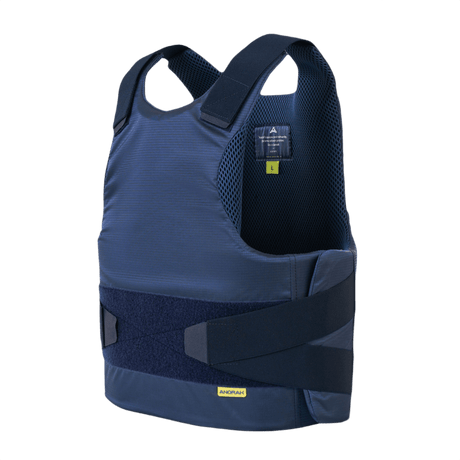 Anorak Rhodium® Concealable II pistos- ja luotisuojaliivi, Level IIIA-tason suojaus, sininen