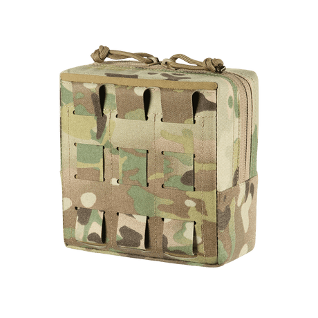 M-Tac Utility Taske Elite Small, multicam-kuvio, modulaarinen MOLLE-järjestelmä ja vahva vetoketju, galleria-asento 1.