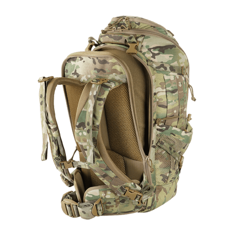 M-Tac Rygsæk Gen. III Elite – Small, multicam Cordura 500D/1000D, ergonominen pehmuste ja modulaarinen MOLLE-järjestelmä, galleria-asento 1.