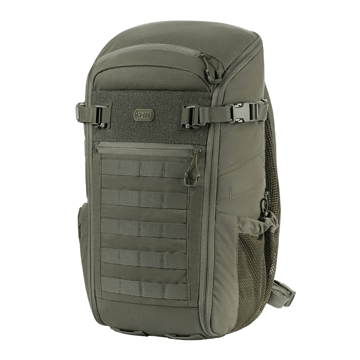 M-Tac Rygsæk Gen. II Elite – Small, åbner som en kuffert med MOLLE-paneler og mesh-lommer til sikker opbevaring.