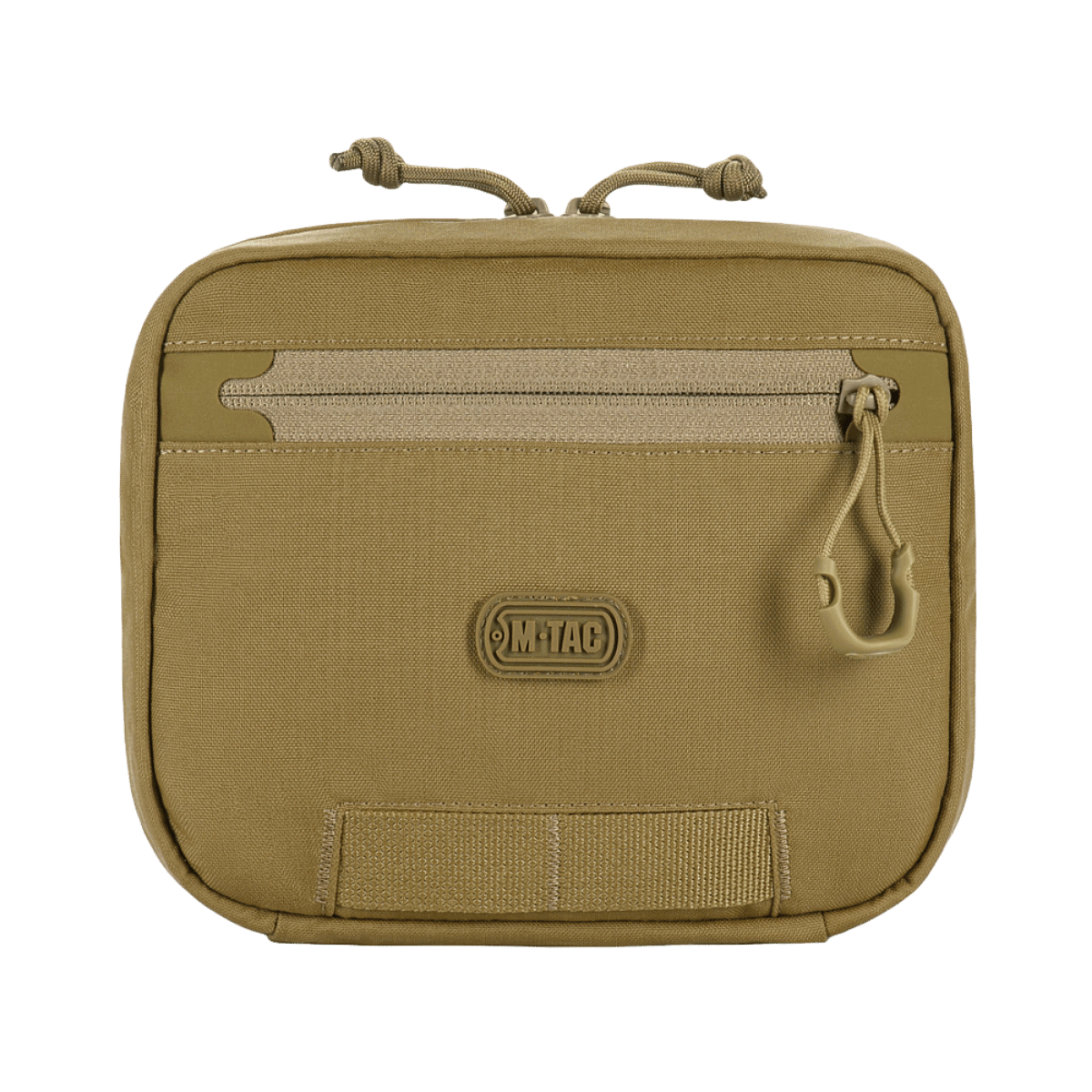 M-Tac organizer pouch Elite til taktisk brug med M.O.L.L.E-system, ideel til førstehjælpsudstyr og EDC-sæt, åbner 90 grader.
