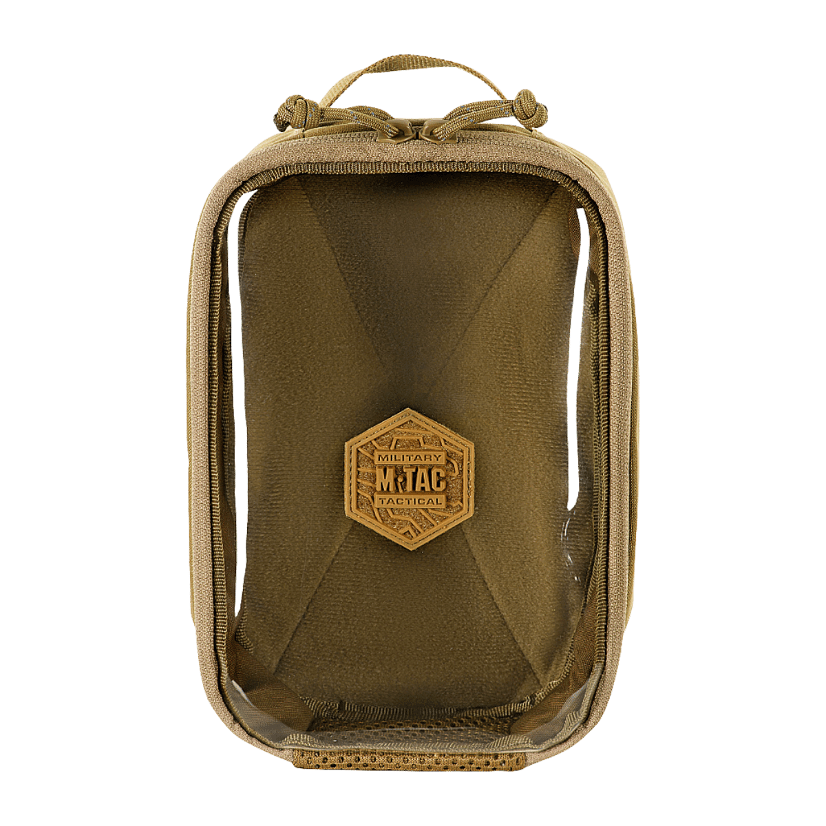 M-Tac Utility Organizer Transparent Elite Small Gen. II lavet af holdbart Cordura 500D med gennemsigtigt PVC-frontpanel.