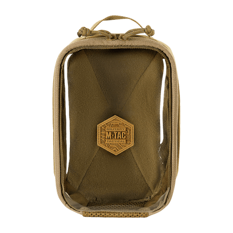 M-Tac Utility Organizer Transparent Elite Small Gen. II tan-värinä läpinäkyvällä etupaneelilla, kestävä materiaali ja NIJ-sertifiointi, galleria, sijainti 1