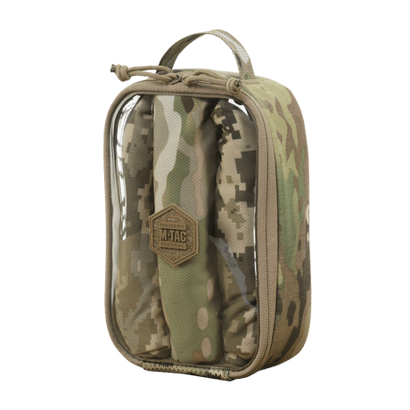 M-Tac Utility Organizer Transparent Elite Small Gen. II multicam-kuosissa, läpinäkyvällä etupaneelilla, robusti materiaali ja NIJ-sertifiointi, galleria, sijainti 1