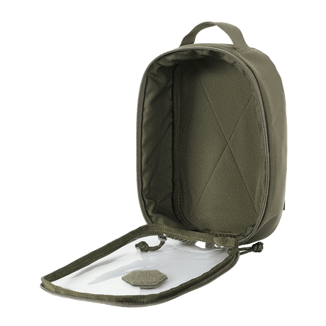 M-Tac Utility Organizer Transparent Elite Small Gen. II oliivinvihreänä selkeällä etupaneelilla, robusti materiaali ja NIJ-sertifiointi, galleria, sijainti 1