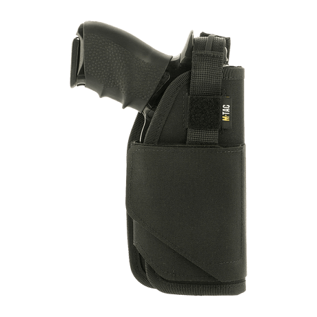 M-Tac Universal Taktisk Hylster Elite Højre, Cordura 500D ja yhteensopiva Glock 17:n kanssa, vyössä MOLLE-liitännän kautta.