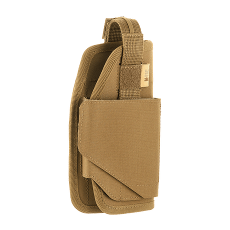 M-Tac Universal Taktisk Hylster Elite Højre, laminoitu Cordura 500D, säädettävä hihna ja MOLLE-liitäntä.