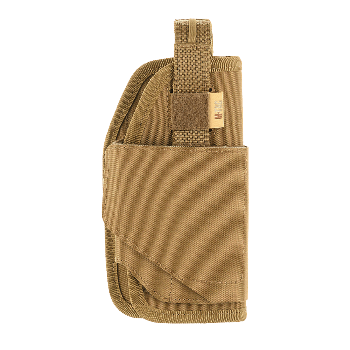 M-Tac Universal Taktisk Hylster Elite Højre i lamineret Cordura 500D, justerbar størrelse, MOLLE-interface, passer til de fleste pistoler.